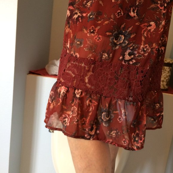 Eyeshadow sleeveless dress with lace Size M - Picture 13 of 14